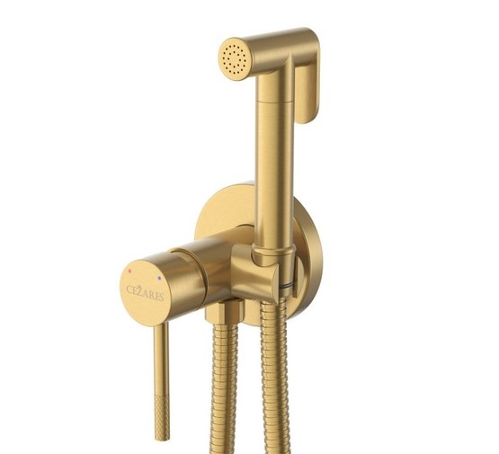Гигиенический душ Cezares Relax золото брашированное
