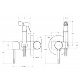 Гигиенический душ Cezares Relax черный матовый