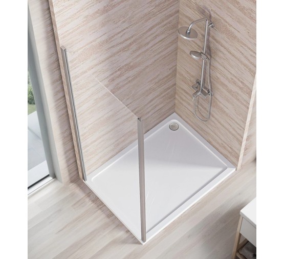 Боковая стенка GOOD DOOR Lite SP-70-C-CH хром, прозрачное стекло