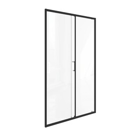 Душевая дверь GOOD DOOR Lite WTW-110-C-B 110 см черный, стекло прозрачное