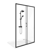 Душевая дверь GOOD DOOR Lite WTW-120-C-B 120 см черный, стекло прозрачное