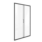 Душевая дверь GOOD DOOR Lite WTW-140-C-B 140 см черный, стекло прозрачное