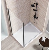 Боковая стенка GOOD DOOR Lite SP-70-C-B черный, прозрачное стекло