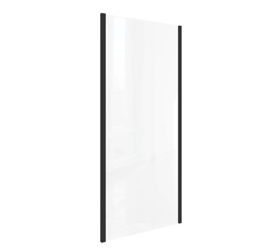 Боковая стенка GOOD DOOR Lite SP-80-C-B черный, прозрачное стекло