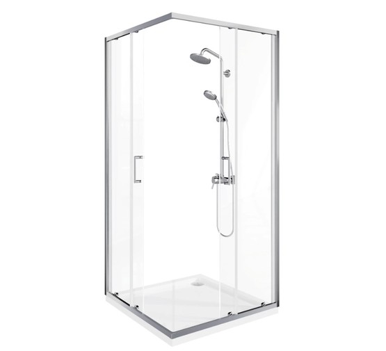 Душевой угол GOOD DOOR Lite CR-80-C-CH 800х800 хром,прозр. стекло 