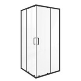 Душевой угол GOOD DOOR Lite CR-90-C-B 900х900 черный,прозр. стекло 
