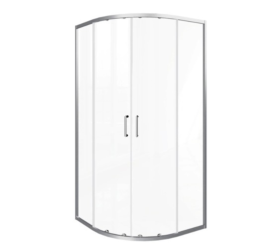 Душевой угол GOOD DOOR Lite R-100-C-CH 1000х1000 хром,прозр. стекло 