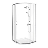 Душевой угол GOOD DOOR Lite R-100-C-CH 1000х1000 хром,прозр. стекло 