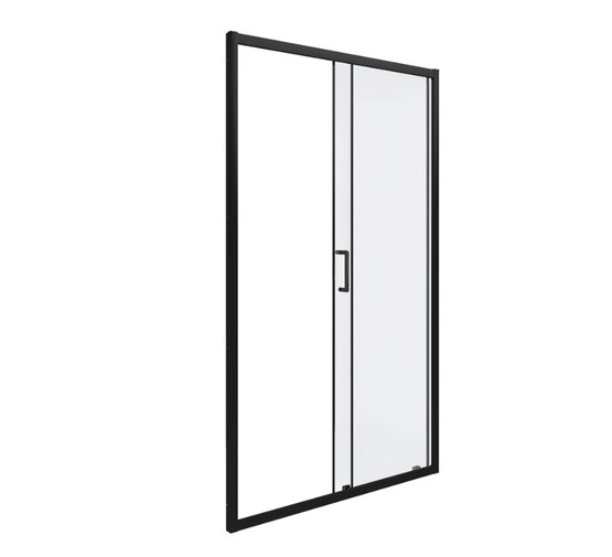 Душевая дверь GOOD DOOR Cube WTW-130-C-B 130 см черный, стекло прозрачное
