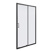 Душевая дверь GOOD DOOR Cube WTW-130-C-B 130 см черный, стекло прозрачное