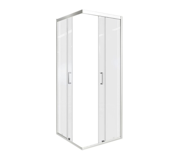 Душевой угол GOOD DOOR Cube CR-90-C-CH 900х900 хром,прозр. стекло 