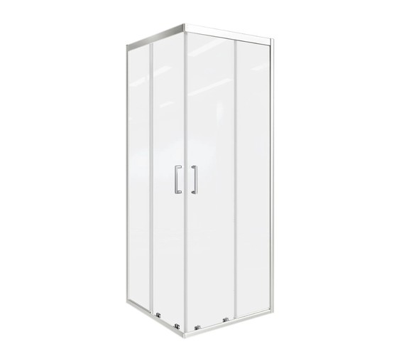 Душевой угол GOOD DOOR Cube CR-100-C-CH 1000х1000 хром,прозр. стекло 