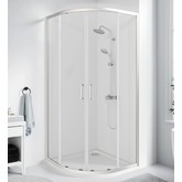 Душевой угол GOOD DOOR Cube R-80-C-CH 800х800 хром,прозр. стекло 