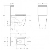 Унитаз компакт BelBagno Luce торнадо микролифт