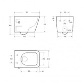 Унитаз подвесной BelBagno Kraft торнадо c функцией биде микролифт 