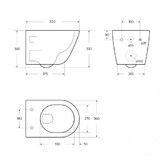 Унитаз подвесной BelBagno Marino торнадо микролифт
