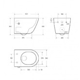 Унитаз подвесной BelBagno Marino торнадо c функцией биде микролифт 