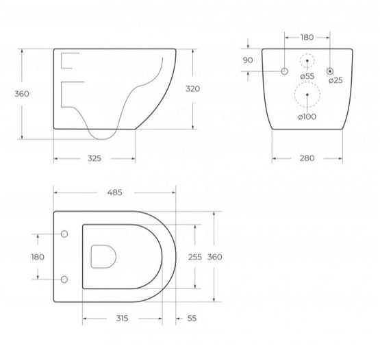 Унитаз подвесной BelBagno Uno торнадо микролифт 