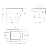 Унитаз подвесной BelBagno Uno торнадо микролифт