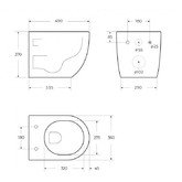 Унитаз подвесной BelBagno Uno 2.0 безободковый микролифт