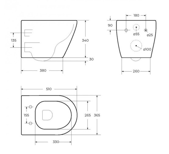 Унитаз подвесной Cezares  Stylus-Tor торнадо микролифт
