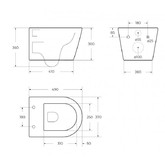 Унитаз подвесной Cezares Liner торнадо микролифт