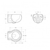 Унитаз подвесной Cezares Grande торнадо микролифт