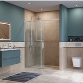 Душевая дверь BelBagno SOFT CLOSE-1 100 см хром, прозр.стекло 