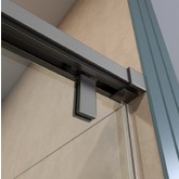 Душевая дверь BelBagno SOFT CLOSE-1 130 см оружейная сталь, прозр.стекло 