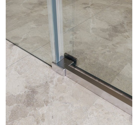 Душевая дверь BelBagno SOFT CLOSE-1 140 см хром, прозр.стекло 