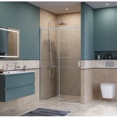 Душевая дверь BelBagno SOFT CLOSE-2 110 см хром, прозр.стекло 