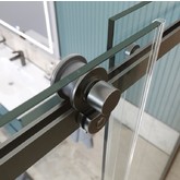 Душевая дверь BelBagno SOFT CLOSE-2 120 см оружейная сталь, прозр.стекло 