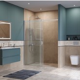 Душевая дверь BelBagno SOFT CLOSE-2 130 см хром, прозр.стекло 