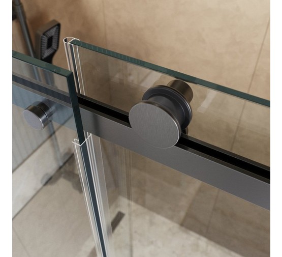 Душевая дверь BelBagno SOFT CLOSE-2 140 см хром, прозр.стекло 