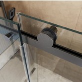 Душевая дверь BelBagno SOFT CLOSE-2 150 см оружейная сталь, прозр.стекло 