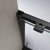 Душевая дверь BelBagno Luce 120 см золото, прозр.стекло 