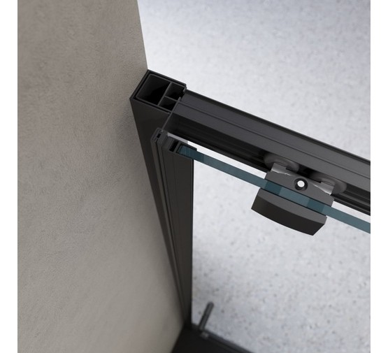 Душевая дверь BelBagno Luce 140 см хром, прозр.стекло 