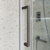 Душевая дверь BelBagno Marino 2 110 см хром, прозр.стекло 