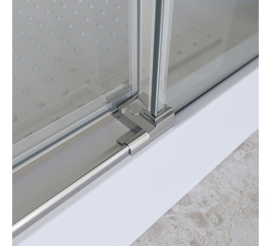 Душевая дверь BelBagno Marino 2 150 см оружейная сталь, прозр.стекло 