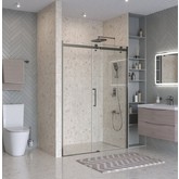 Душевая дверь BelBagno Marino 2 150 см оружейная сталь, прозр.стекло