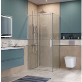 Душевой угол BelBagno Soft Close-1 1000x800 хром, прозр.стекло 