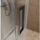 Душевой угол BelBagno Soft Close-1 1000x800 оружейная сталь, прозр.стекло 