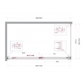 Душевой угол BelBagno Soft Close-1 1600x900 хром, прозр.стекло 