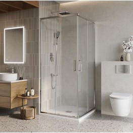 Душевой угол BelBagno Luce A 2 800x800 хром, прозр.стекло 