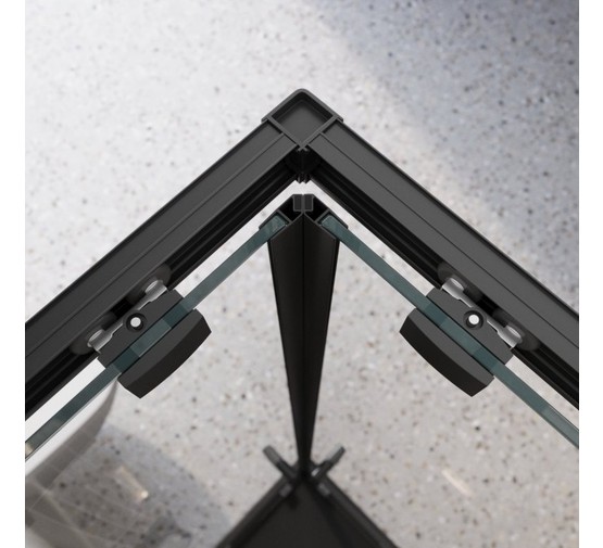 Душевой угол BelBagno Luce A 2 800x800 золото, прозр.стекло 