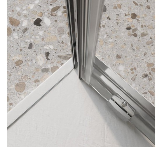 Душевой угол BelBagno Luce AH 1 1100x800 хром, прозр.стекло 