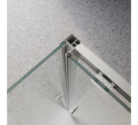 Душевой угол BelBagno Luce AH 1 1200x1000 хром, прозр.стекло 