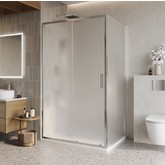 Душевой угол BelBagno Luce AH 1 1200x900 хром, текстур.стекло 