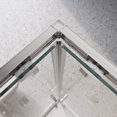 Душевой угол BelBagno Luce AH 2 1000x800 хром, прозр.стекло 