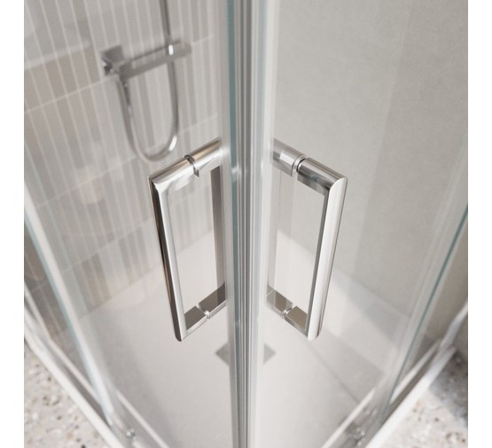 Душевой угол BelBagno Luce AH 22 1300x1100 хром, прозр.стекло 